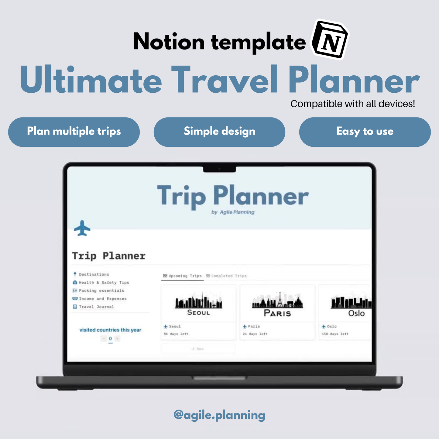 Ultimate Travel Planner - Budget Tracking, Trip Planning, Trip Journal