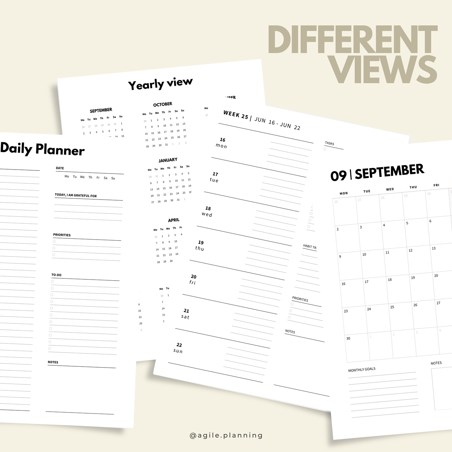 2024/25 Academic Planner for iPad | Hyperlinked Study & Organization Tool for Goodnotes