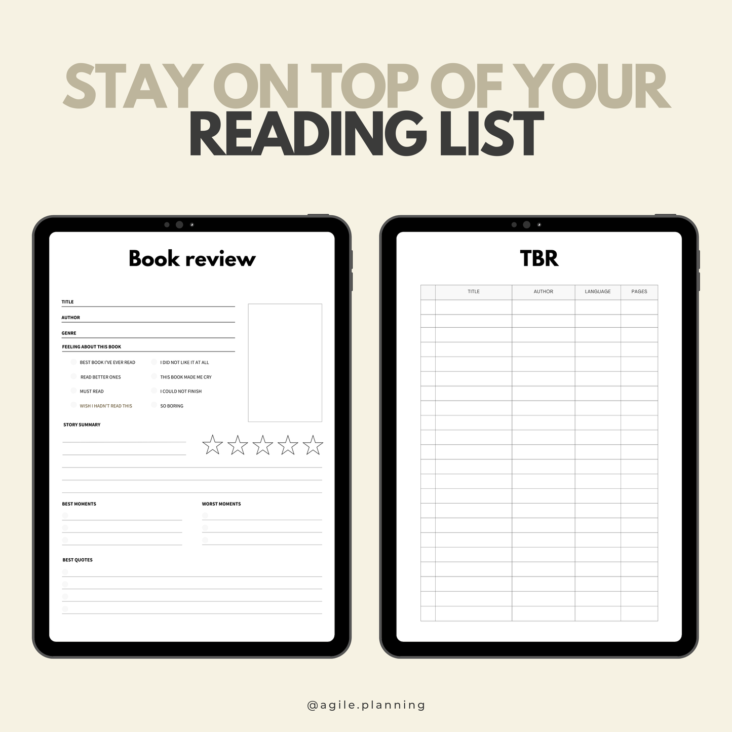 2024/25 Academic Planner for iPad | Hyperlinked Study & Organization Tool for Goodnotes