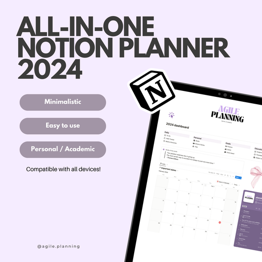Ultimate 2024 Notion Planner: The All-in-One Tool for Total Life Organization